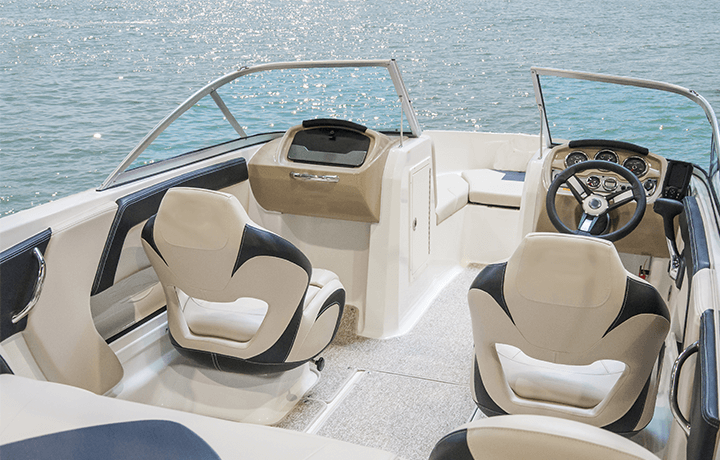 Professional boat upholstery cleaning services.