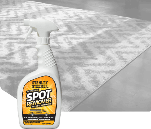 Area-Rug-Cleaning-Stanley-Steemer-Spot-Remover Bottle of Stanley Steemer spot remover for carpet and upholstery.