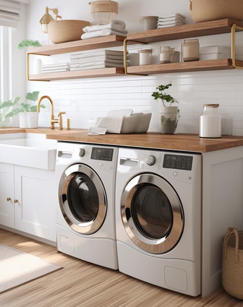 dv-service-page-image---3 white and brown dryer in laundry room