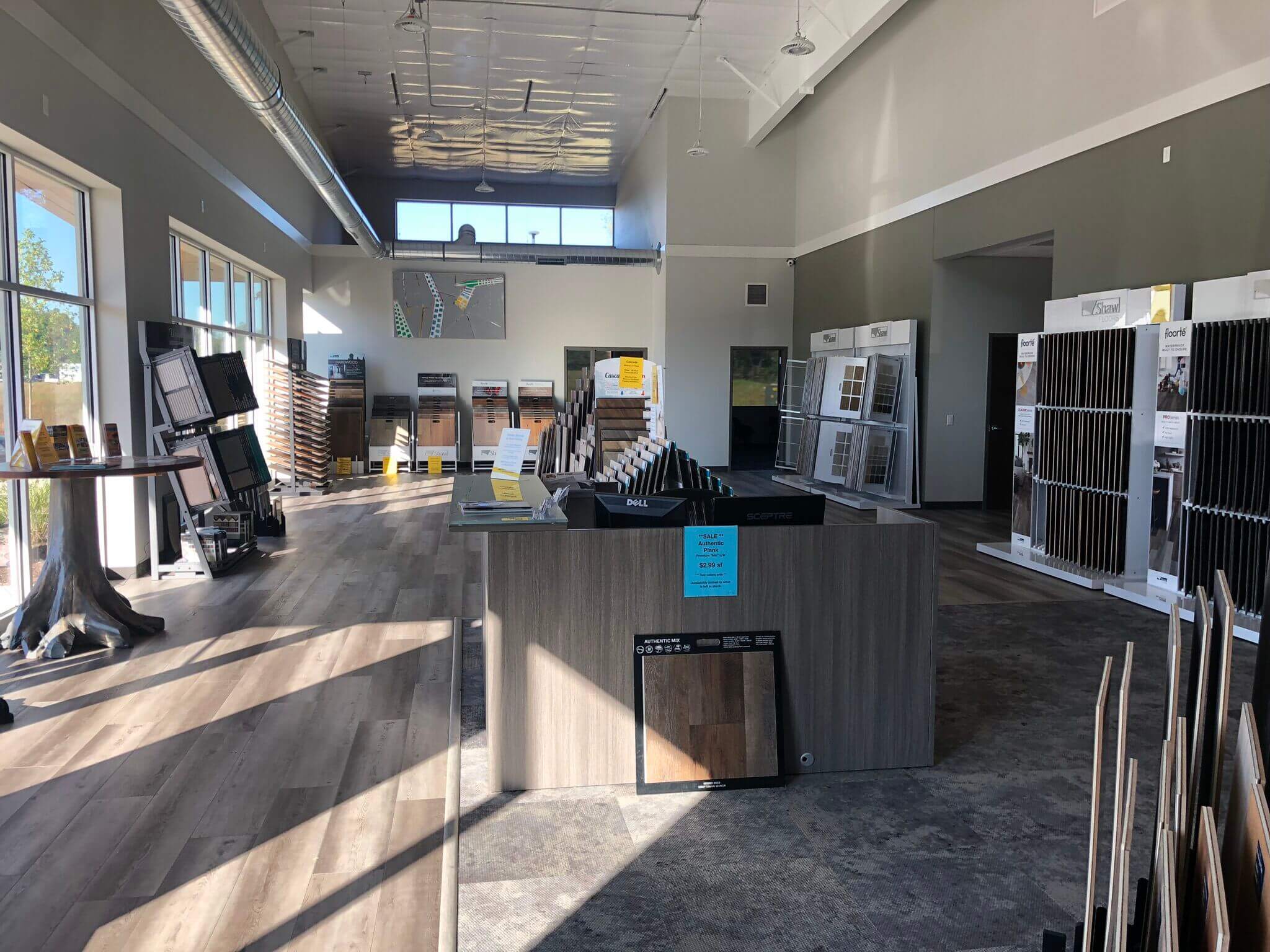 Inside of Stanley Steemer floor showroom in Kalamazoo, MI