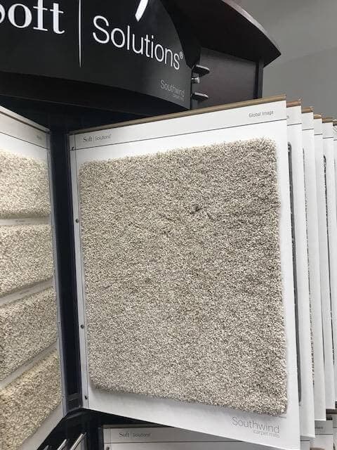Close up of carpet square at Grand Rapids showroom