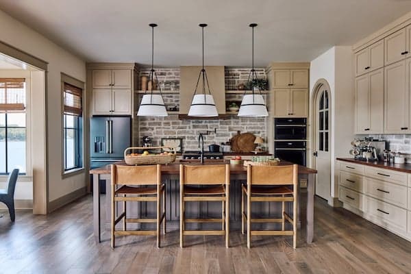 hardwood kitchen floor with lots of natural light