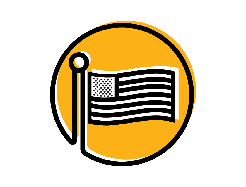 Graphic Design of American Flag