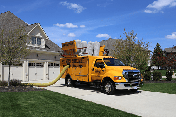 Steemer-Air-Duct-Van Air duct cleaning van outside of home